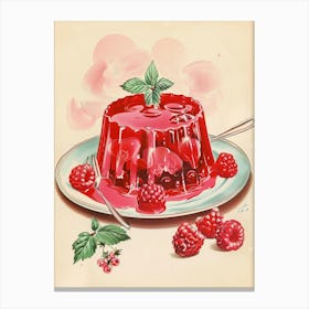 Rasperry Jelly Vintage Cookbook Illustration 5 Canvas Print