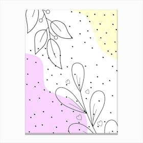 Abstract Floral Pattern Canvas Print