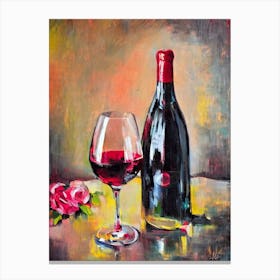 Gamay Rosé Oil Painting Cocktail Poster Canvas Print