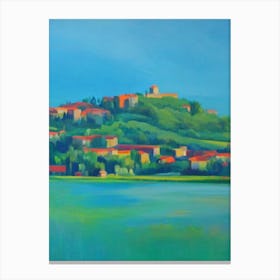 Peneda Blue Oil Painting 1  Canvas Print