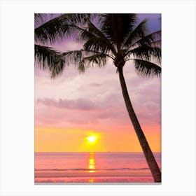 Sunset On The Beach 5 Canvas Print