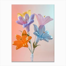 Dreamy Inflatable Flowers Love In A Mist Nigella 1 Canvas Print