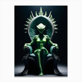 Alien Throne Canvas Print