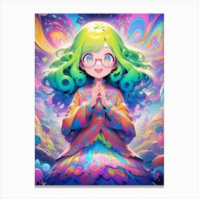 Kaleidoscope Girl Canvas Print