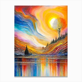 Sunset Painting 1 Canvas Print