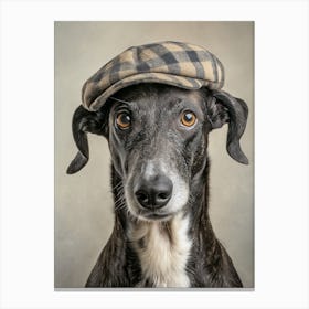 Whippet In A Flat Cap Leinwandbild