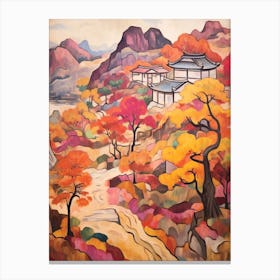 Autumn Gardens Painting Japanese Gardens 2 Canvas Print