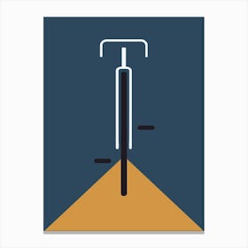 Bike On A Road Canvas Print