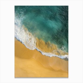 Aerial View Of A Beach 51 Canvas Print