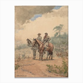 Two Scouts (1887), Winslow Homer Canvas Print