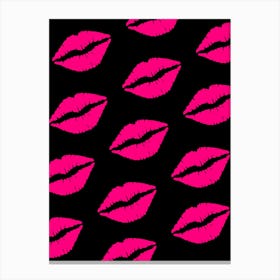 Pink Lips Canvas Print