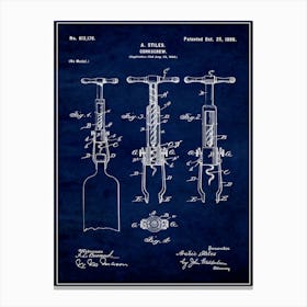 Corkscrew 1898 Canvas Print