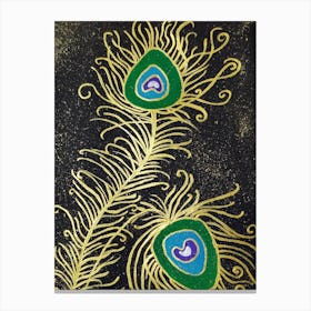 Peacock Feathers Canvas Print