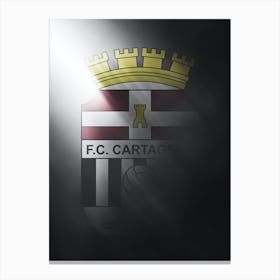 Cartagena Spain Football Poster Canvas Print