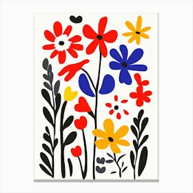 Flowers By Person Canvas Print