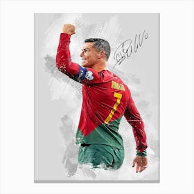 Cristiano Ronaldo Portugal Goal 1 Canvas Print