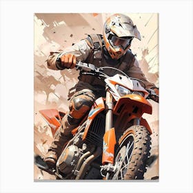 Dirt Biker Canvas Print