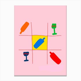 Game Of Tic Tac Toe Canvas Print