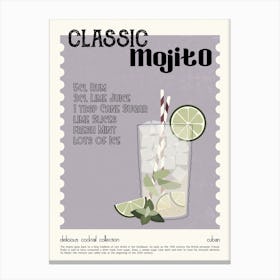 Cocktail Classic Mojito Canvas Print