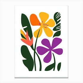 Tropical Flowers 9 Canvas Print