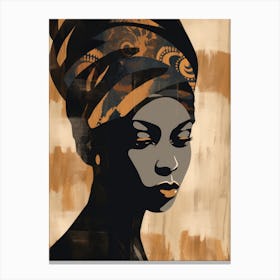 African Woman With Turban Canvas Print