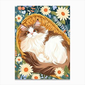 Selkirk Rex Storybook Illustration 2 Canvas Print