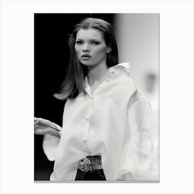 Model Kate Moss Gianfranco Ferre Fall 1993 Canvas Print