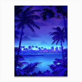 Night In The City 4 Canvas Print