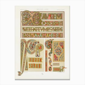 Middle Ages Pattern, Albert Racine Canvas Print