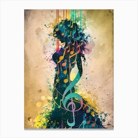 Music Notes Canvas Art Canvas Print