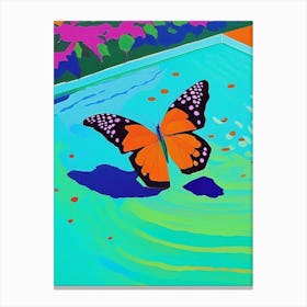 Comma Butterfly Pop Art David Hockney Inspired 1 Canvas Print
