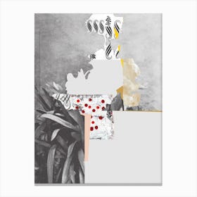 Flowers Still Life, Happy Abstraction 6 Canvas Print