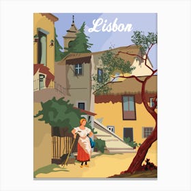 Street in Lisbon Canvas Print