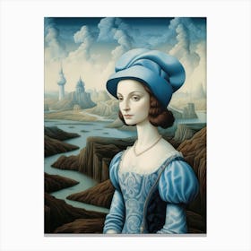 'The Blue Lady' Canvas Print