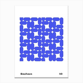 Geometric Bauhaus Poster 49 Canvas Print