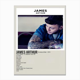 James Arthur By James Arthur 2014 Poster 1 Canvas Print