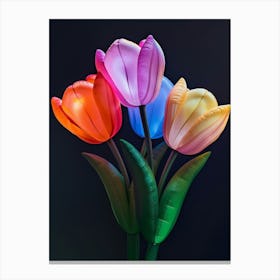 Bright Inflatable Flowers Tulip 3 Canvas Print