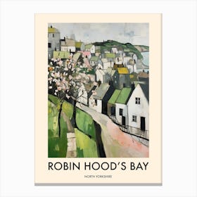Robin Hood S Bay (North Yorkshire) Painting 4 Travel Poster Canvas Print