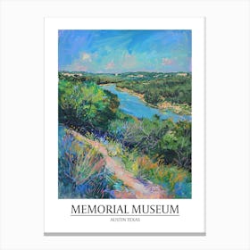 Memorial Museum Austin Texas Oil Painting 1 Poster Canvas Print