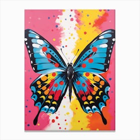 Pop Art Admiral Butterfly 1 Canvas Print