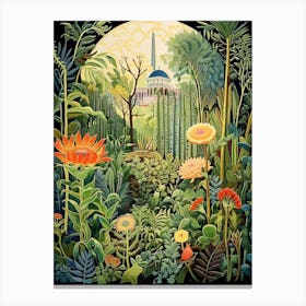 Jardin Majorelle Morocco Henri Rousseau Style 3 Canvas Print