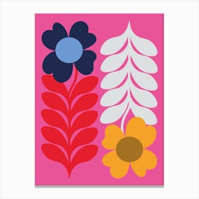Flowers Pink 1 Canvas Print