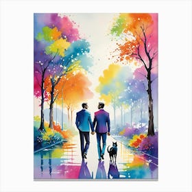 Rainbow Lovers Canvas Print