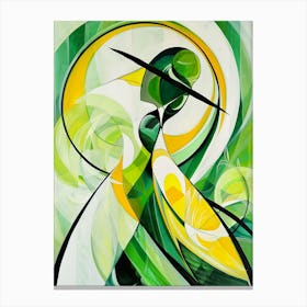 Abstract - Green And Yellow Canvas Print