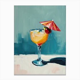 Retro Mixology: Mid-Century Cocktail Symphony Canvas Print