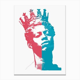 King Illustration Canvas Print