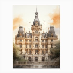 Castle In Paris Canvas Print