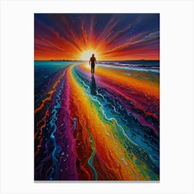 Rainbow Man Canvas Print