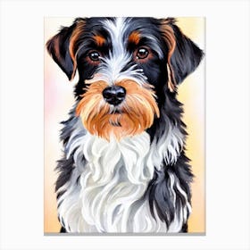 Cesky Terrier 2 Watercolour dog Canvas Print