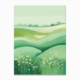 Green Field Canvas Print